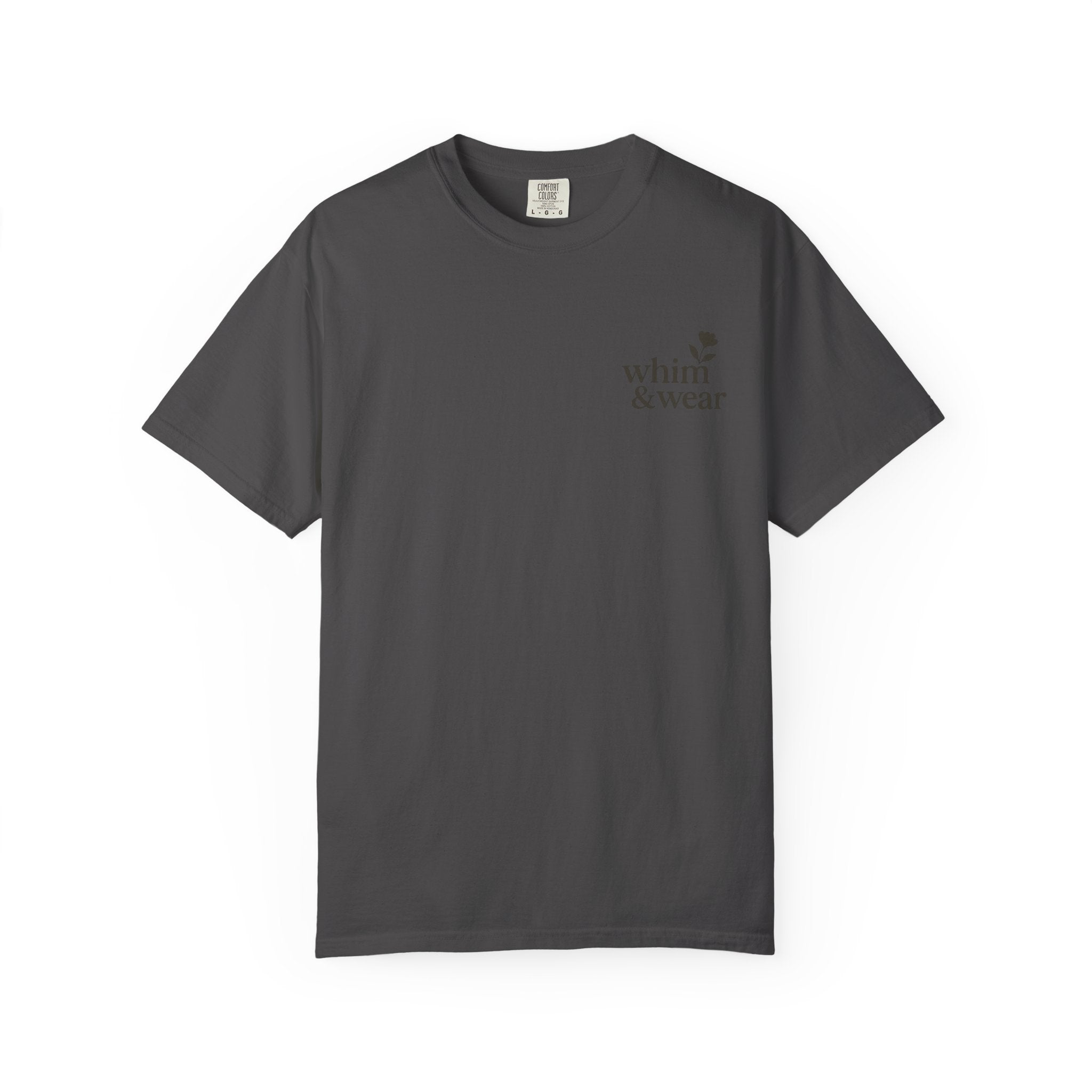 Whim & Wear Minimal Logo T-Shirt — Chest Pocket Graphic Tee