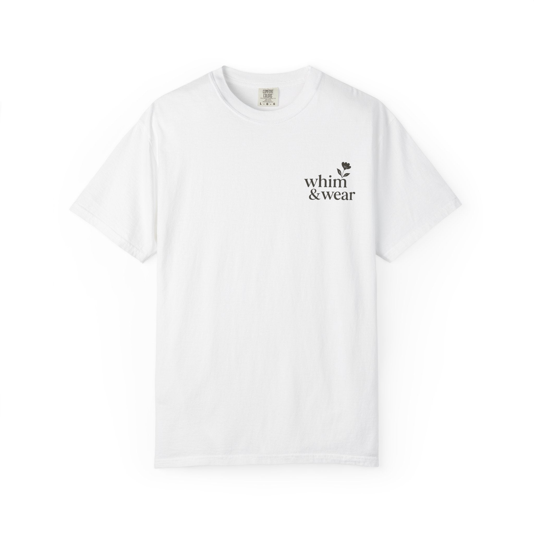 Whim & Wear Minimal Logo T-Shirt — Chest Pocket Graphic Tee