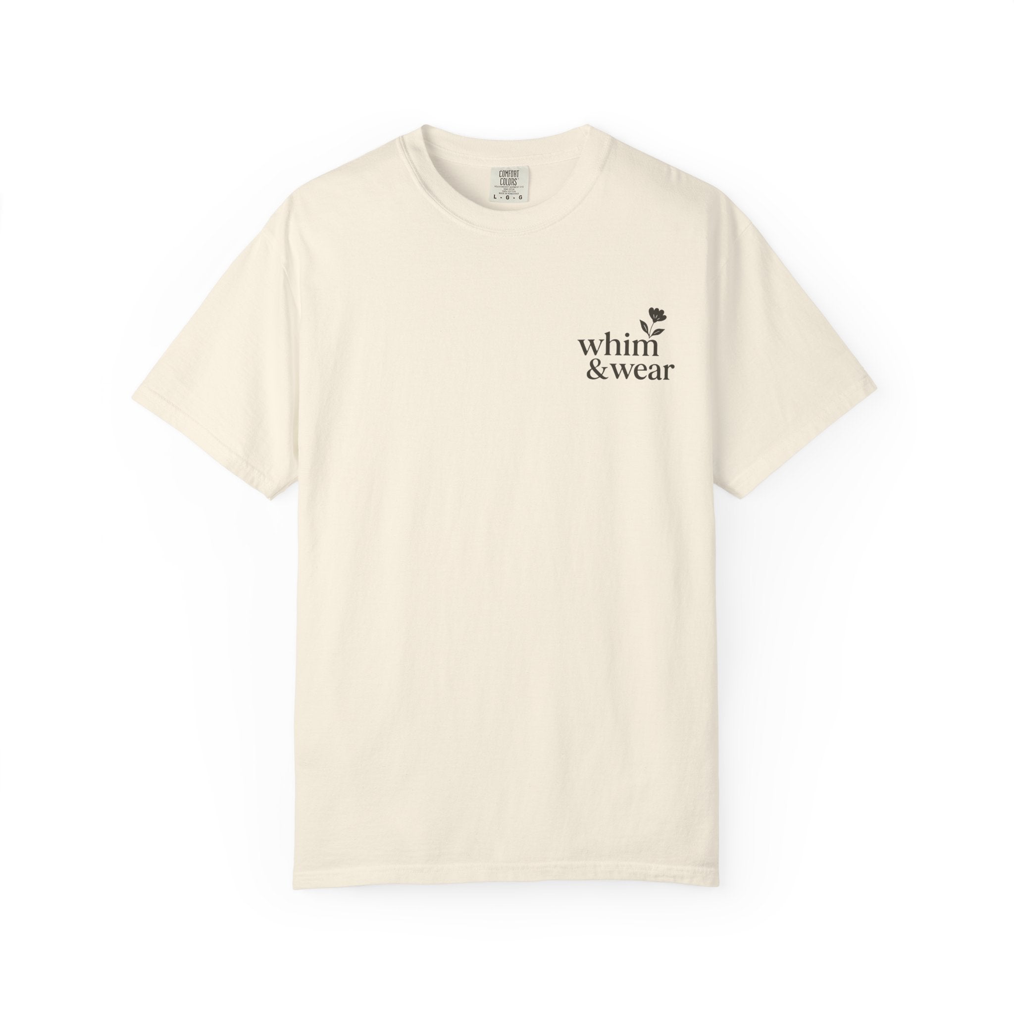 Whim & Wear Minimal Logo T-Shirt — Chest Pocket Graphic Tee