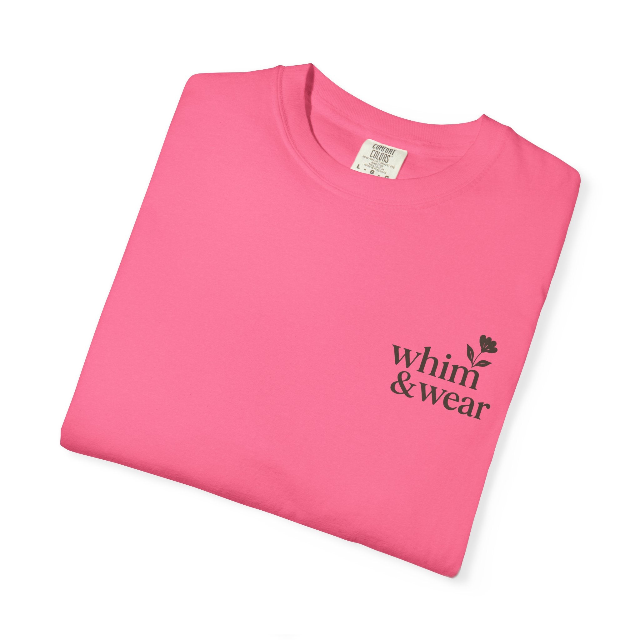 Whim & Wear Minimal Logo T-Shirt — Chest Pocket Graphic Tee