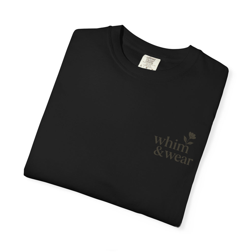Whim & Wear Minimal Logo T-Shirt — Chest Pocket Graphic Tee