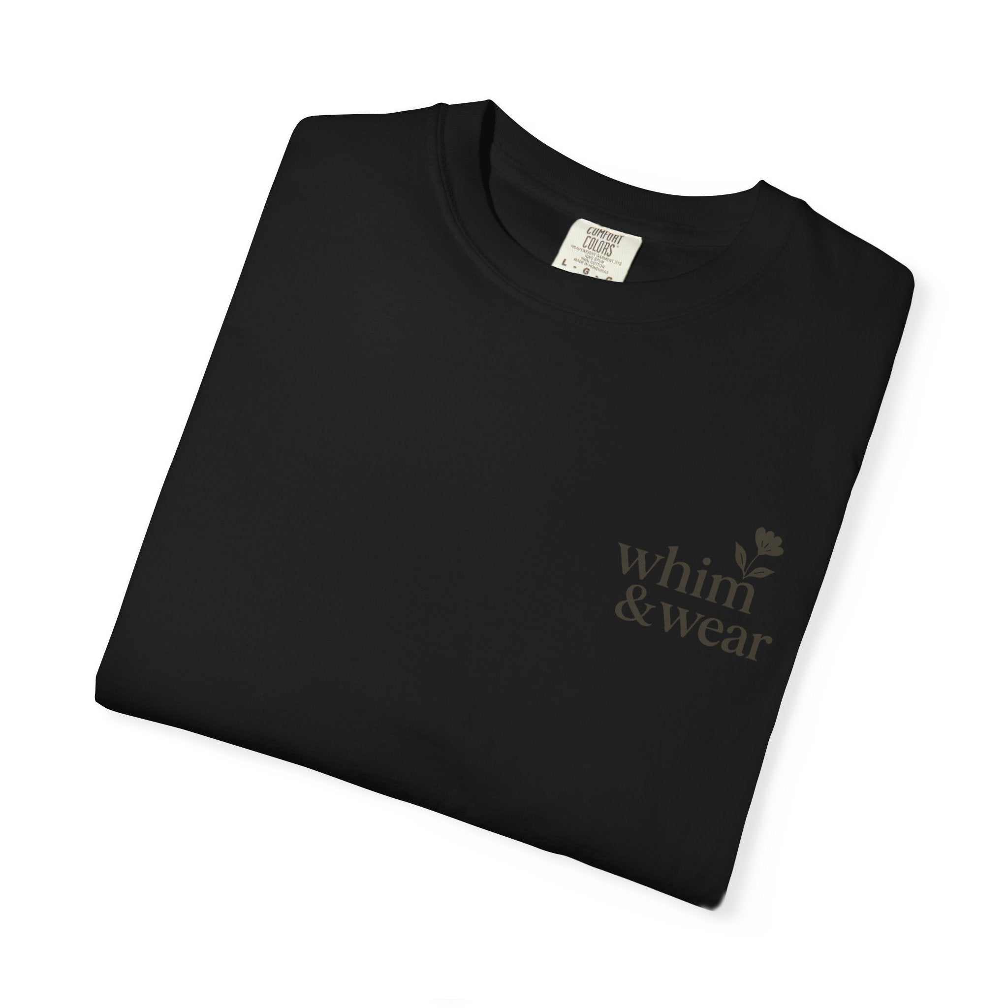 Whim & Wear Minimal Logo T-Shirt — Chest Pocket Graphic Tee