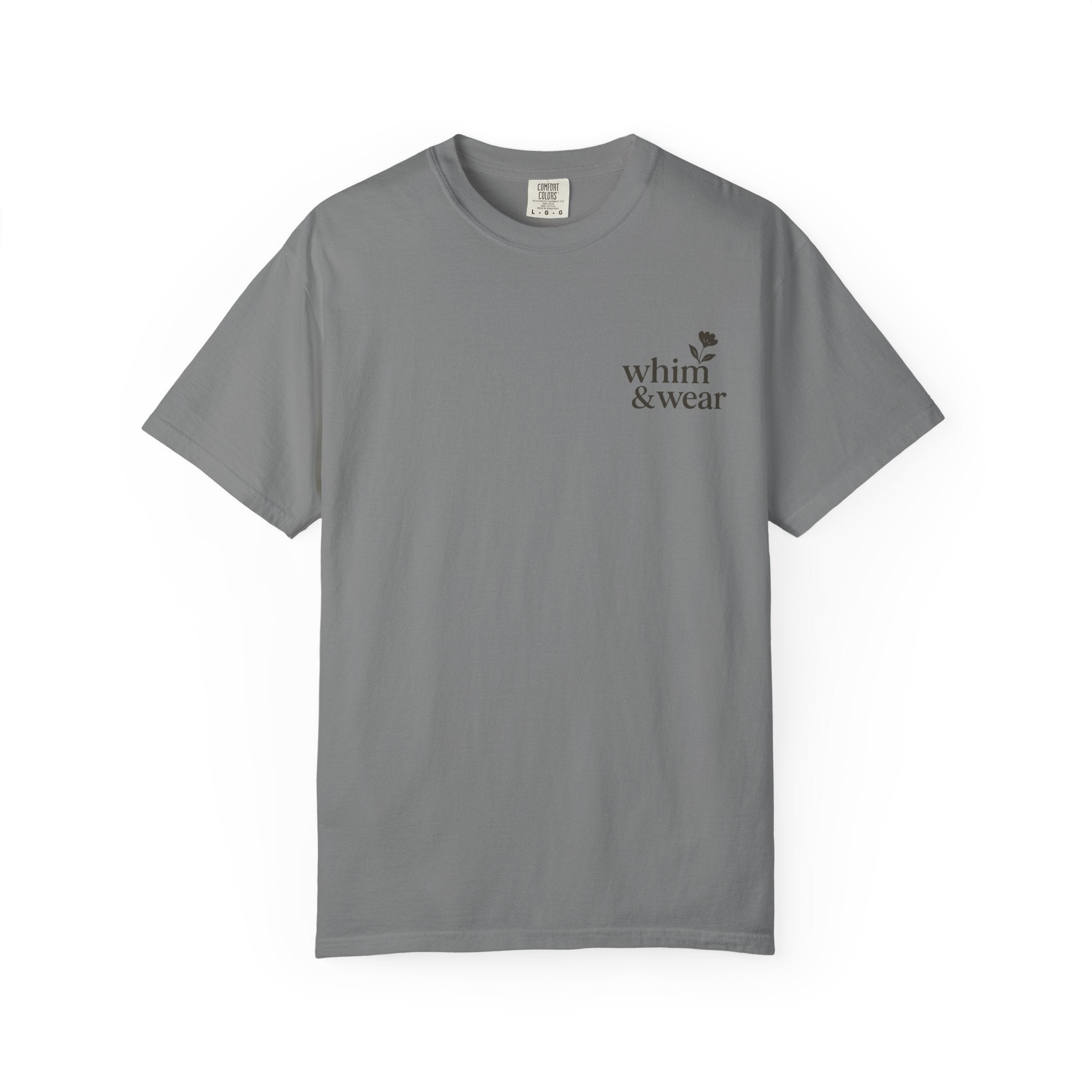 Whim & Wear Minimal Logo T-Shirt — Chest Pocket Graphic Tee