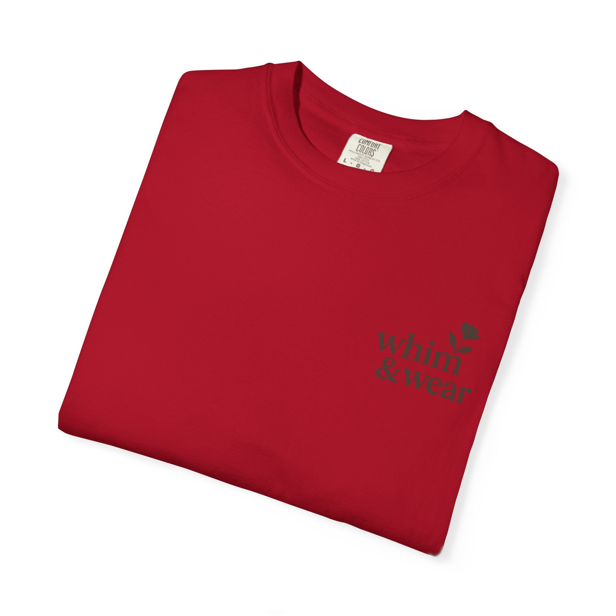 Whim & Wear Minimal Logo T-Shirt — Chest Pocket Graphic Tee