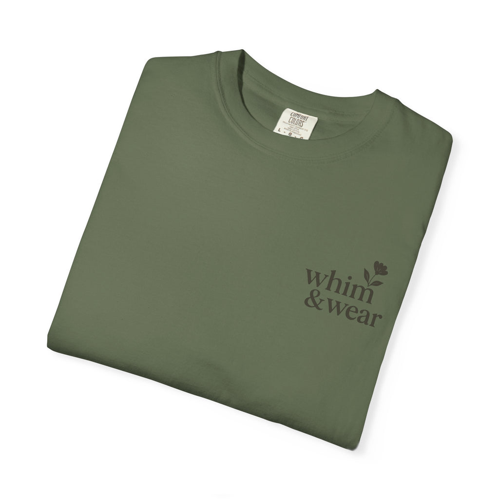 Whim & Wear Minimal Logo T-Shirt — Chest Pocket Graphic Tee