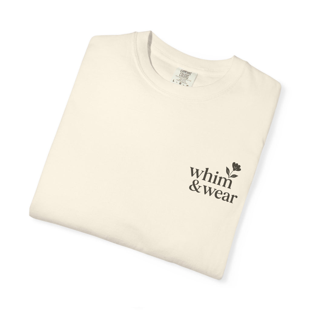 Whim & Wear Minimal Logo T-Shirt — Chest Pocket Graphic Tee