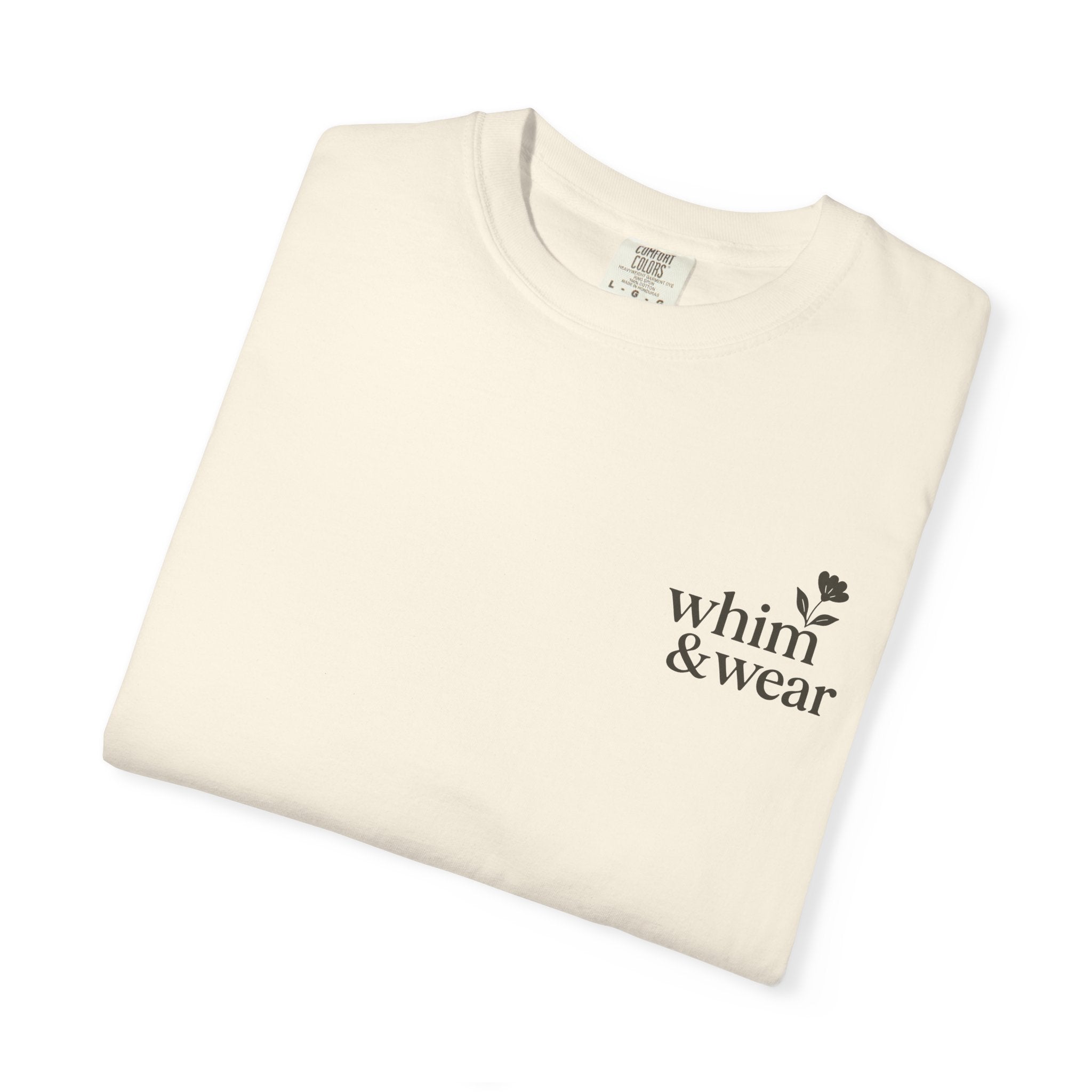 Whim & Wear Minimal Logo T-Shirt — Chest Pocket Graphic Tee