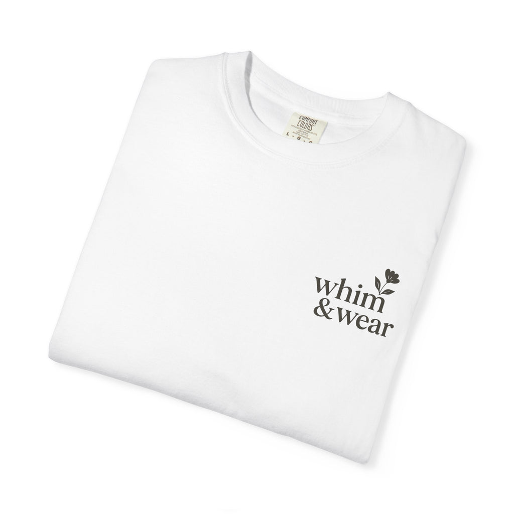 Whim & Wear Minimal Logo T-Shirt — Chest Pocket Graphic Tee