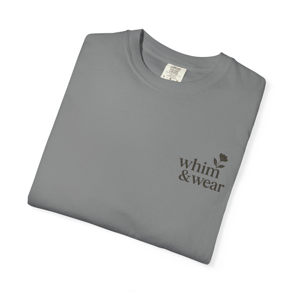 Whim & Wear Minimal Logo T-Shirt — Chest Pocket Graphic Tee